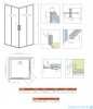 Radaway Idea Kdd Brushed Nickel kabina 80x80cm szczotkowany nikiel 387061-91-01L/387061-91-01R